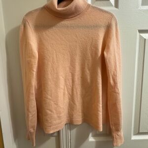 J. Crew Soft Peach Cowl Neck Sweater